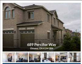Executive Townhouse For Rent in Orleans - Double Car Garage!
