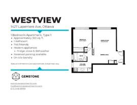 Large 1 Bedroom in Carlington! January Availability!!!